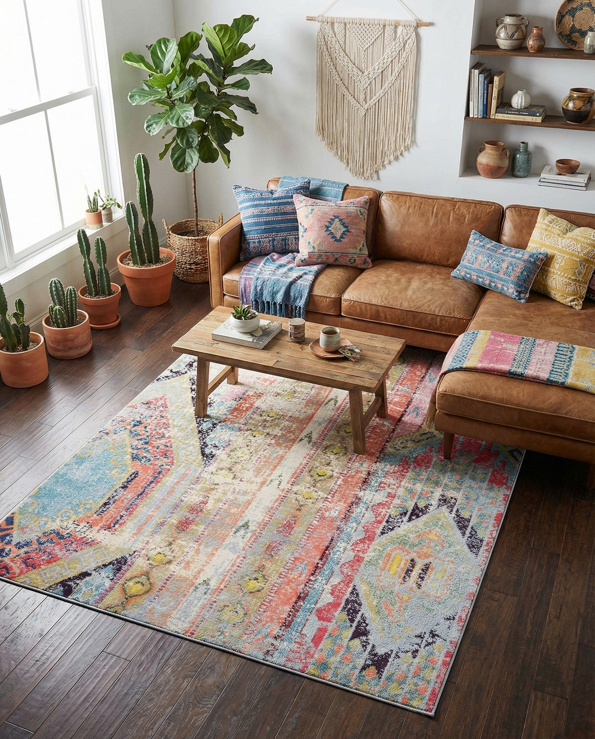 Sedona Vista Collection Area Rug -  Cholla Rectangle Multi  lifestyle 37