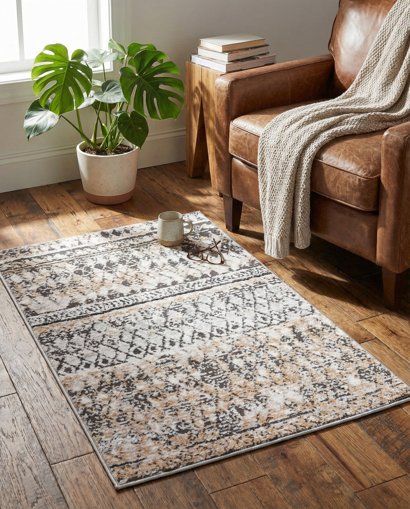 Dresden Elegance Collection Area Rug -  Zittau Rectangle Beige  lifestyle 58