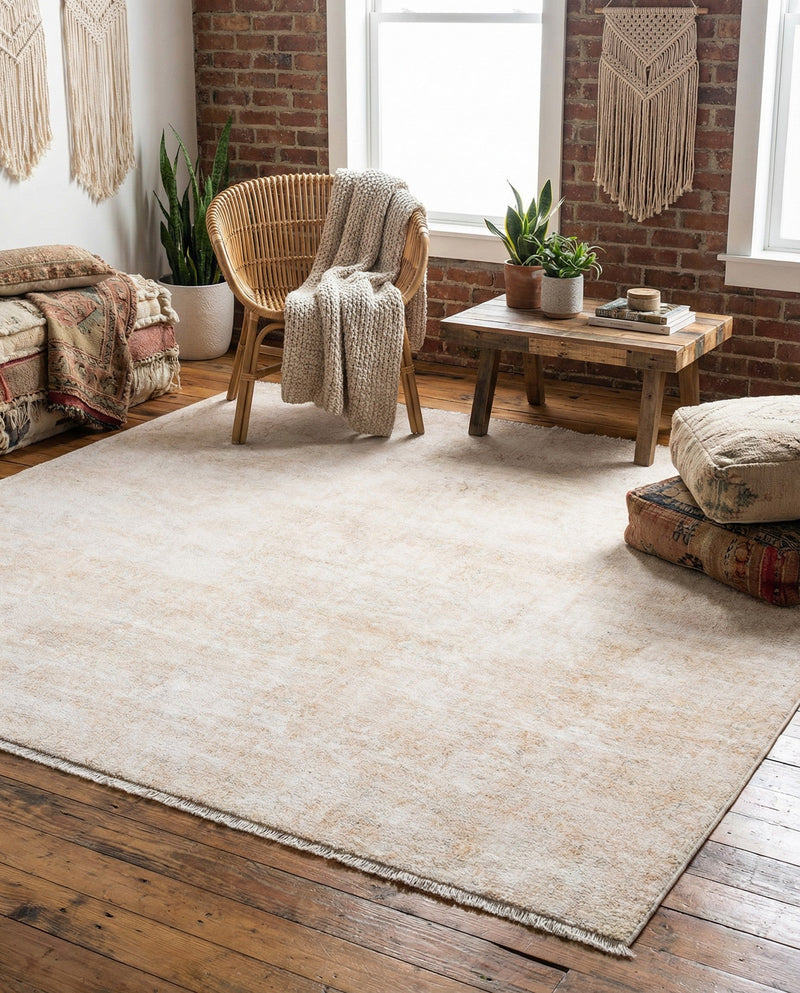 Bazaar Chic Collection Area Rug -  Agadir Square Ivory  lifestyle 53