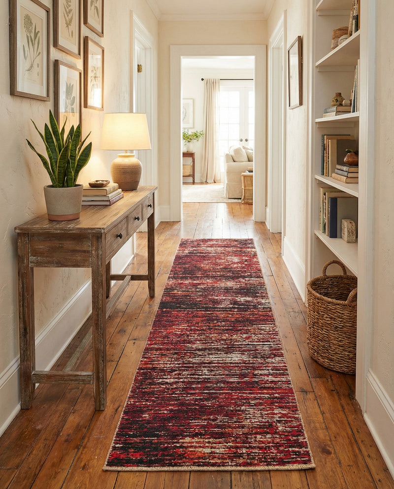 Sahara Essence Collection Area Rug - Oasis (Rust Red) Runner Rust Red  lifestyle 68