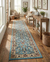 Isfahan Elegance Collection Area Rug - Naghsh-e Jahan (Light Blue) Runner Light Blue  lifestyle 51