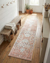 Parisian Elegance Collection Area Rug - Versailles (Rose Pink) Runner Rose Pink  lifestyle 63
