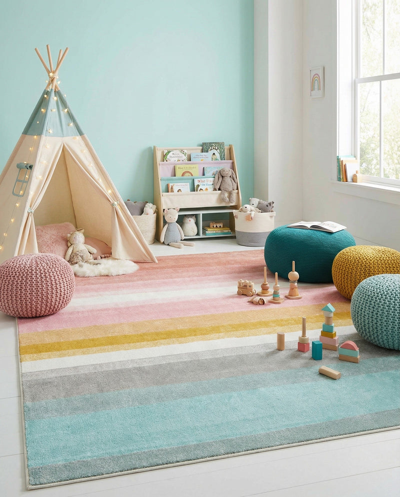 Wonder Tykes Collection Area Rug -  Dreamland Rectangle Multi  lifestyle 26