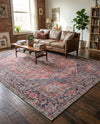 Heritage Elegance Collection Area Rug -  Alhambra Rectangle Red  lifestyle 21