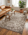 Riviera Elegance Collection Area Rug -  Eze Rectangle Brown  lifestyle 50