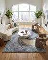 Cozy Haven Shag Collection Area Rug -  Oasis Rectangle Sage Green  lifestyle 56