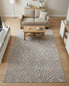 Bloomsbury Elegance Collection Area Rug -  Chelsea Rectangle Gray and Ivory  lifestyle 56