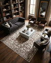 Sanctuary Retreat Collection Area Rug -  Retreat Rectangle Chocolate Brown  lifestyle 26