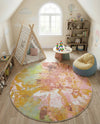 Wonder Tykes Collection Area Rug -  Flutter Round Multi  lifestyle 35