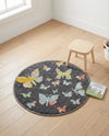 Wonder Tykes Collection Area Rug -  Carnival Round Charcoal Gray  lifestyle 58