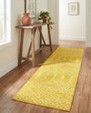 Marrakesh Lattice Collection Area Rug - Casablanca (Yellow) Runner Yellow  lifestyle 57