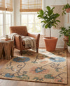Benares Handwoven Jute Collection Area Rug -  Ramnagar Rectangle Multi  lifestyle 7