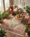 Caribbean Breeze Collection Area Rug -  Windward Rectangle Green  lifestyle 59