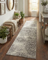 Riviera Elegance Collection Area Rug -  Monaco (Light Gray) Runner Light Gray  lifestyle 50