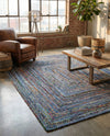 Woven Udaipur Collection Area Rug - Sahara Rectangle Blue and Multi  lifestyle 18