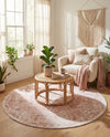 Cambridge Classics Collection Area Rug -  Magdalene (Pink) Round Pink  lifestyle 63