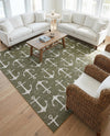 Seaside Haven Rugs Collection Area Rug - Sapphire (Green) Square Green  lifestyle 33