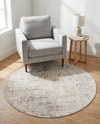 Aegean Elegance Collection Area Rug -  Paros Round Gray  lifestyle 35