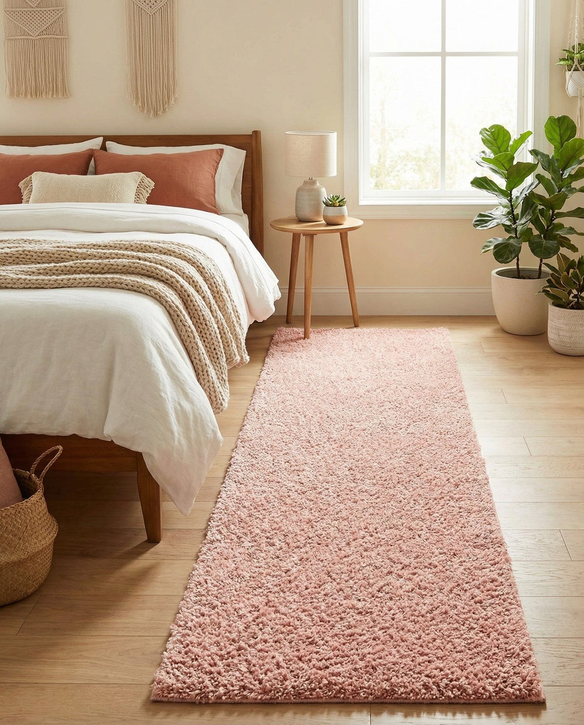 Alpine Plush Collection Area Rug -  Cortina (Dusty Rose) Runner Dusty Rose  lifestyle 43
