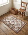 Savannah Elegance Collection Area Rug -  Tybee (Brown) Rectangle Brown  lifestyle 28
