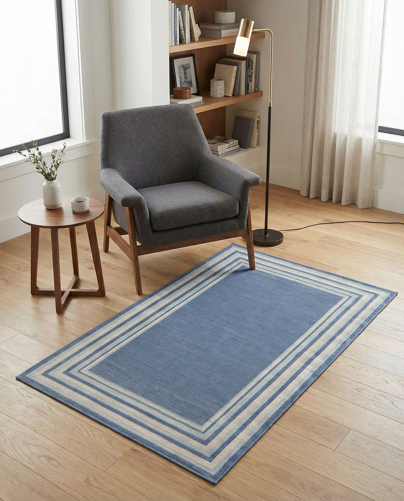 Lagoon Oasis Collection Area Rug -  Harbor Rectangle Blue  lifestyle 23