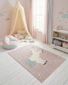 Wonder Tykes Collection Area Rug -  Tangle Rectangle Pink  lifestyle 4