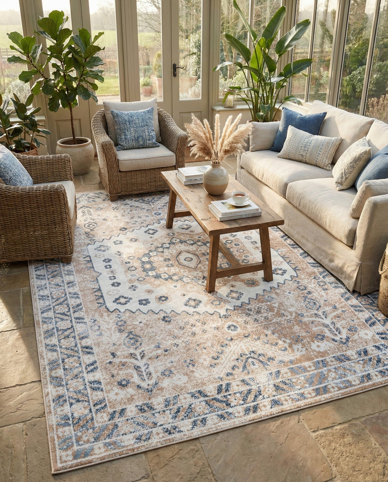 Cambridge Classics Collection Area Rug -  Pembroke (Beige) Rectangle Beige  lifestyle 6