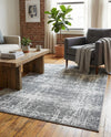 Bloomsbury Elegance Collection Area Rug -  Belgravia Rectangle Gray  lifestyle 62