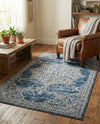 Mykonos Manor Collection Area Rug -  Tinos (Blue) Rectangle Blue  lifestyle 26