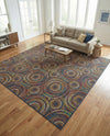 Coastal Terrace Collection Area Rug -  Lagoon Square Multi  lifestyle 52