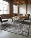 Copenhagen Comfort Collection Area Rug -  Roskilde Rectangle Charcoal  lifestyle 23