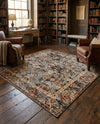 Neptune Elegance Collection Area Rug -  Galatea (Blue) Square Blue  lifestyle 69