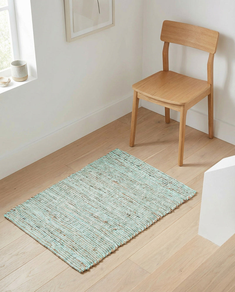 Savannah Threads Collection Area Rug -  Thar Rectangle Blue and Ivory  lifestyle 26