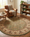 Jaipur Elegance Collection Area Rug -  City Round Light Green  lifestyle 70