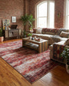 Sahara Essence Collection Area Rug - Oasis (Rust Red) Rectangle Rust Red  lifestyle 21