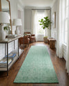 Berkshire Estate Collection Area Rug - Windsor (Green) Runner Green  lifestyle 31