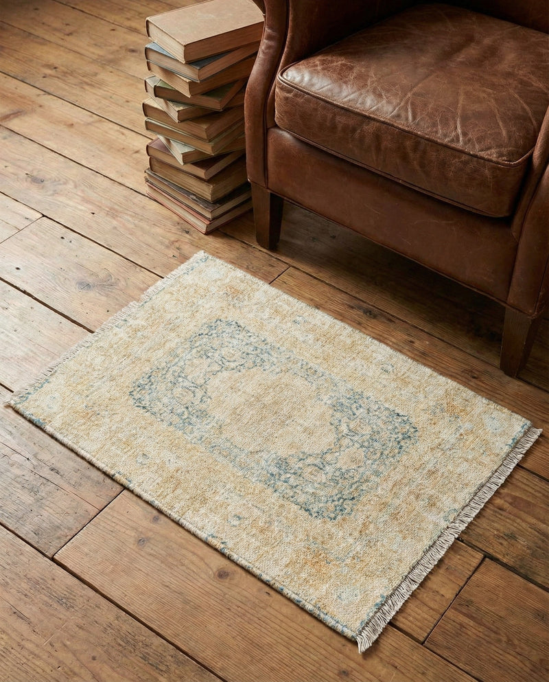 Bazaar Chic Collection Area Rug -  Kenitra Rectangle Blue and Ivory  lifestyle 4