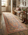 Seville Stripes Collection Area Rug - Cadiz (Brick Red) Runner Brick Red  lifestyle 27