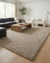Plush Oasis Collection Area Rug - Serenity (Taupe) Rectangle Taupe  lifestyle 19