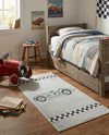 Wonder Tykes Collection Area Rug -  Confetti Runner Gray  lifestyle 24