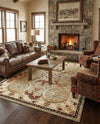 Frontier Trails Collection Area Rug -  Onyx Rectangle Green  lifestyle 55