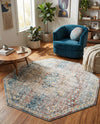 Coastal Haven Collection Area Rug - Seabreeze (Multi) Octagon Multi  lifestyle 59