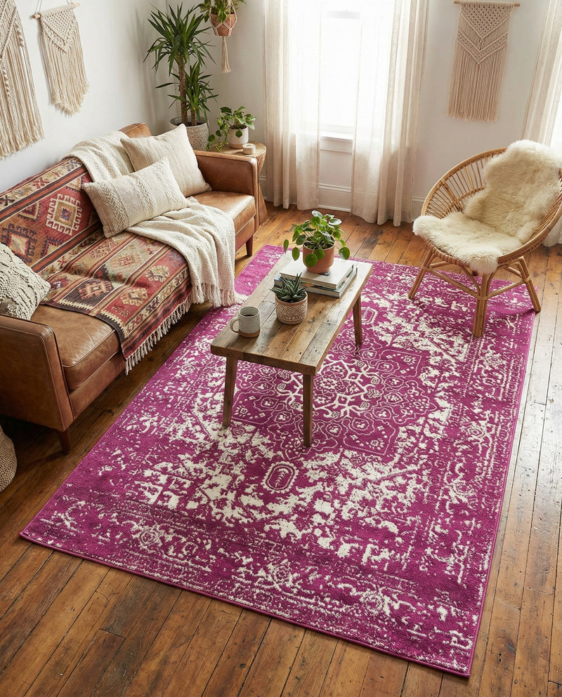 Georgetown Rugs Collection Area Rug - Dupont (Purple) Rectangle Purple  lifestyle 12