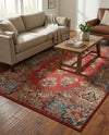 Patio Heritage Collection Area Rug -  Terrace Rectangle Antique Red  lifestyle 17