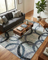 Santa Fe Trails Collection Area Rug -  Taos Rectangle Ivory  lifestyle 17