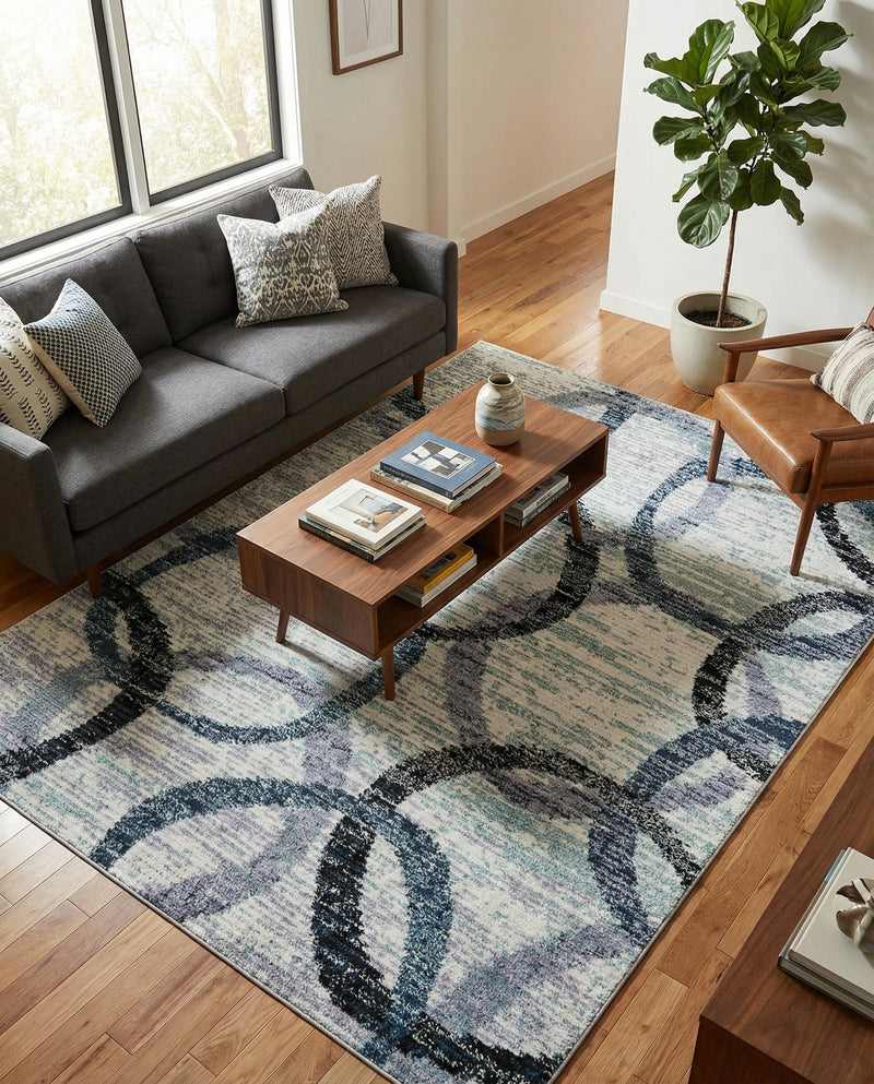 Santa Fe Trails Collection Area Rug -  Taos Rectangle Ivory  lifestyle 17