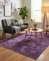 Sahara Essence Collection Area Rug - Oasis (Purple) Rectangle Purple  lifestyle 16