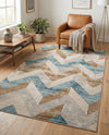 Dresden Elegance Collection Area Rug -  Bautzen Rectangle Blue  lifestyle 12