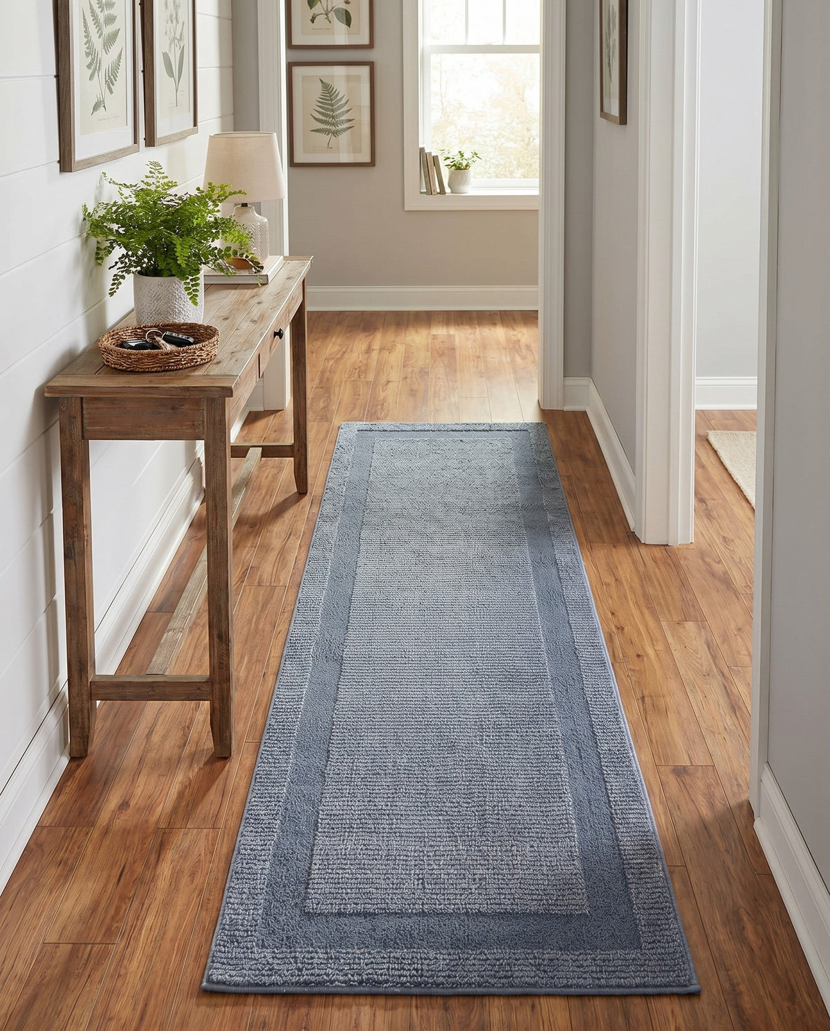 Haven Tapestry Collection Area Rug -  EmberHollow Runner Slate Blue  lifestyle 24