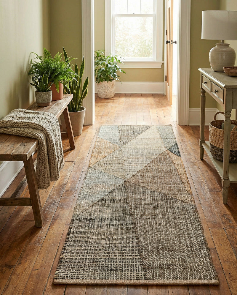 Desert Weave Jute Collection Area Rug -  Mojave Runner Multi  lifestyle 56